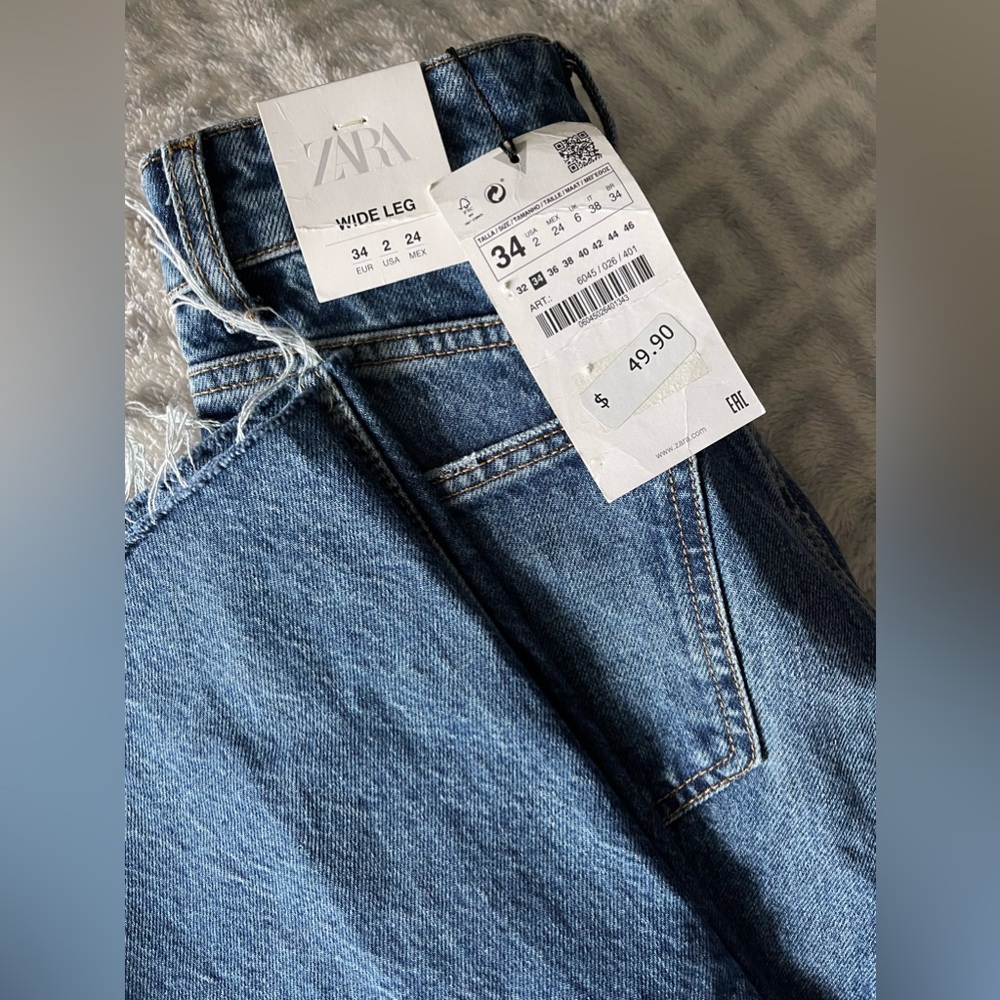 NWT ZARA Wide Leg Jeans